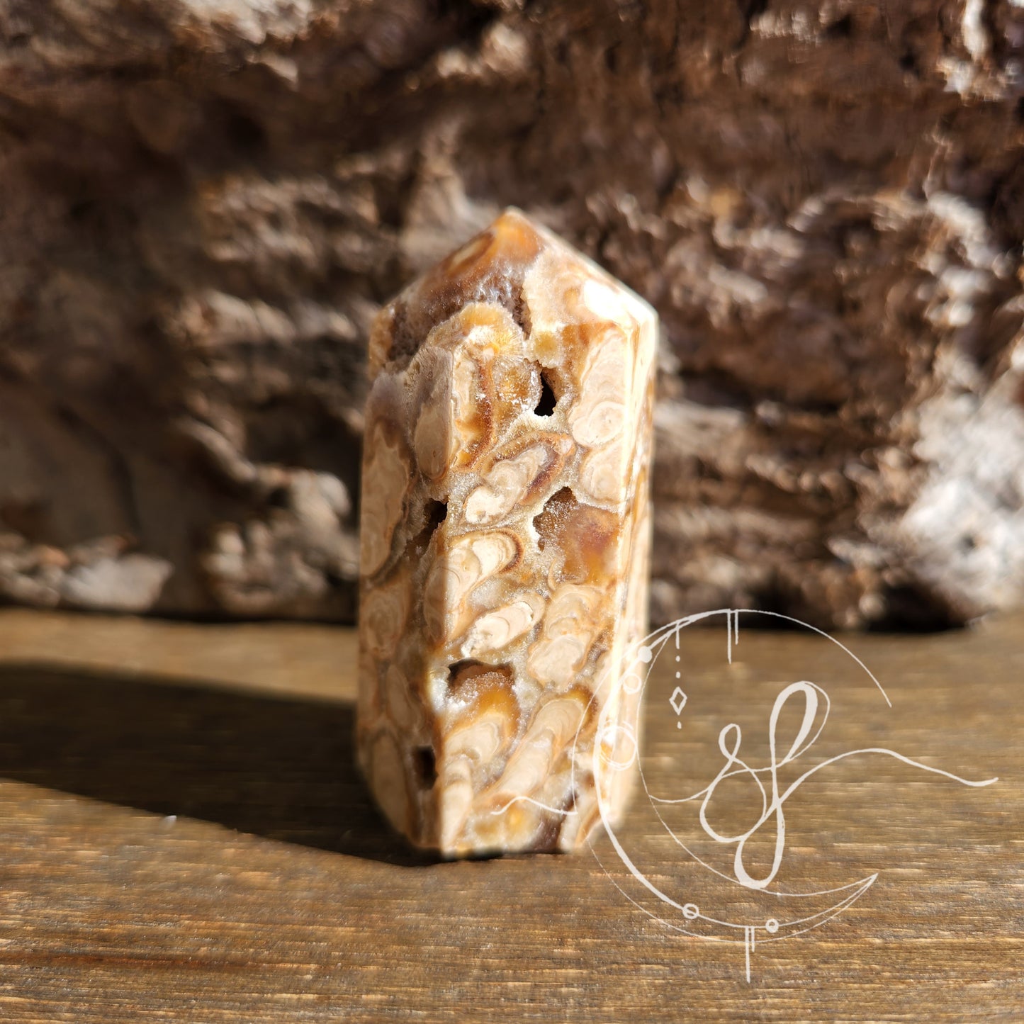 Amber agate point F