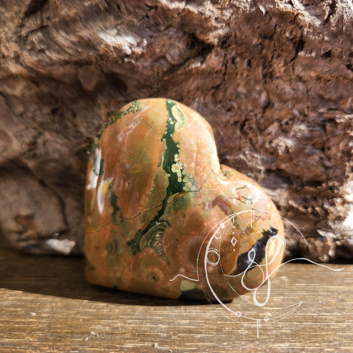 Rainforest Jasper Heart D