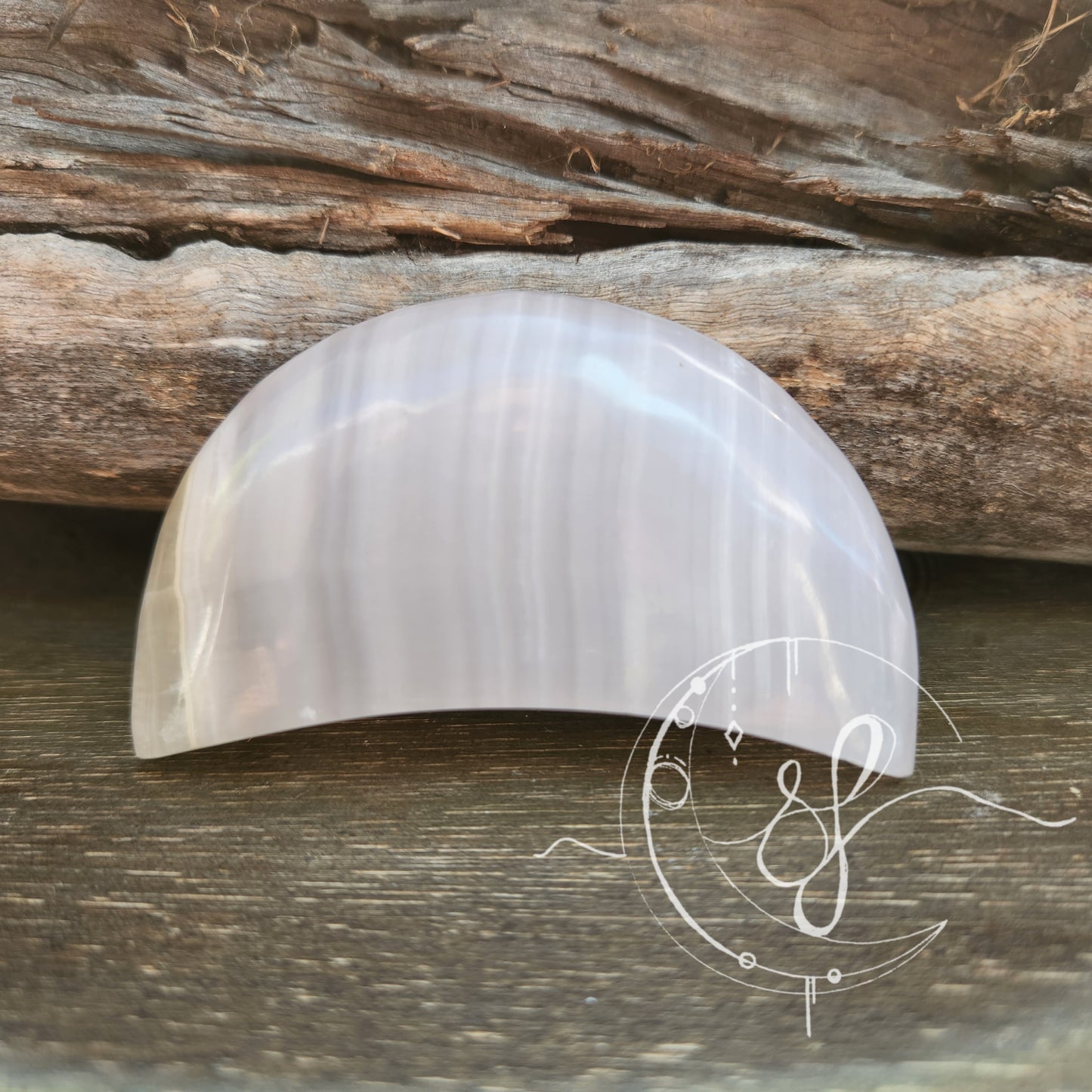 Pink Mangano Calcite Moon A