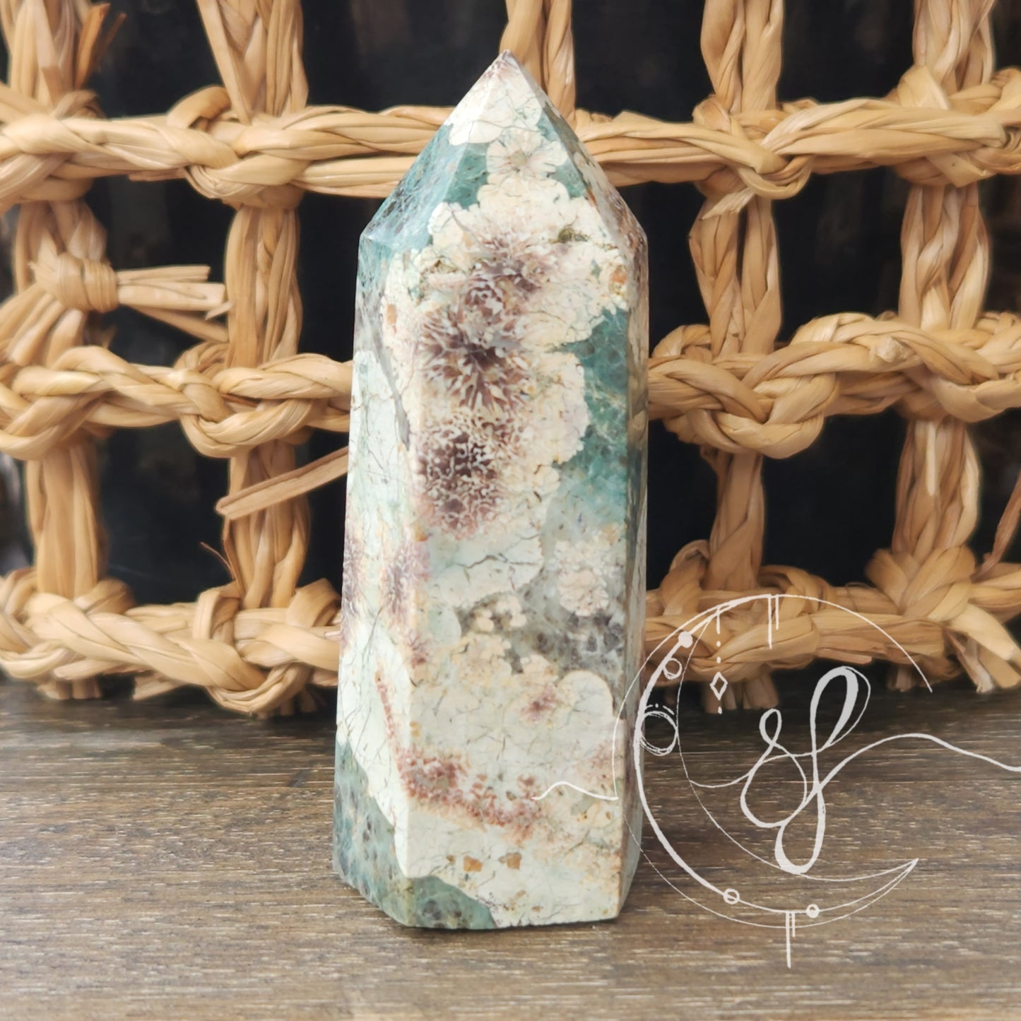 Green Flower Agate C