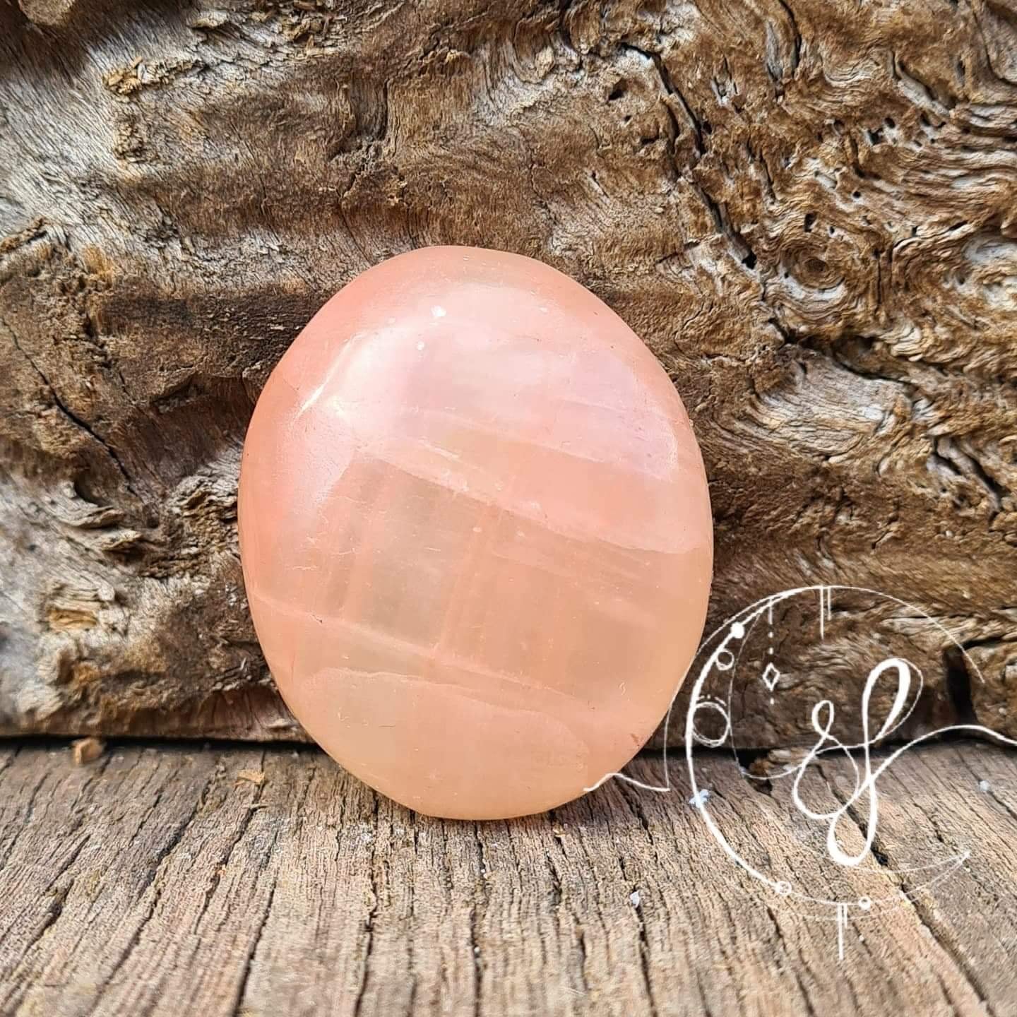 Rose Calcite Palm E