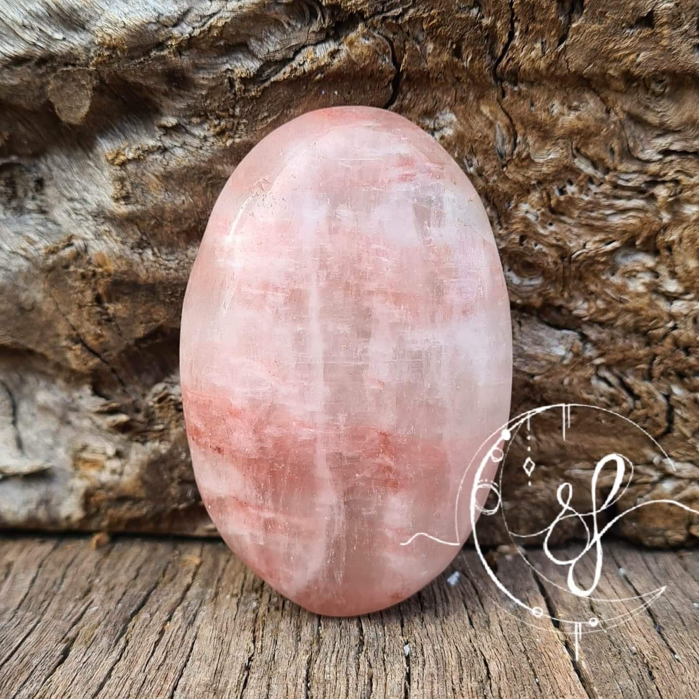 Rose Calcite Palm H