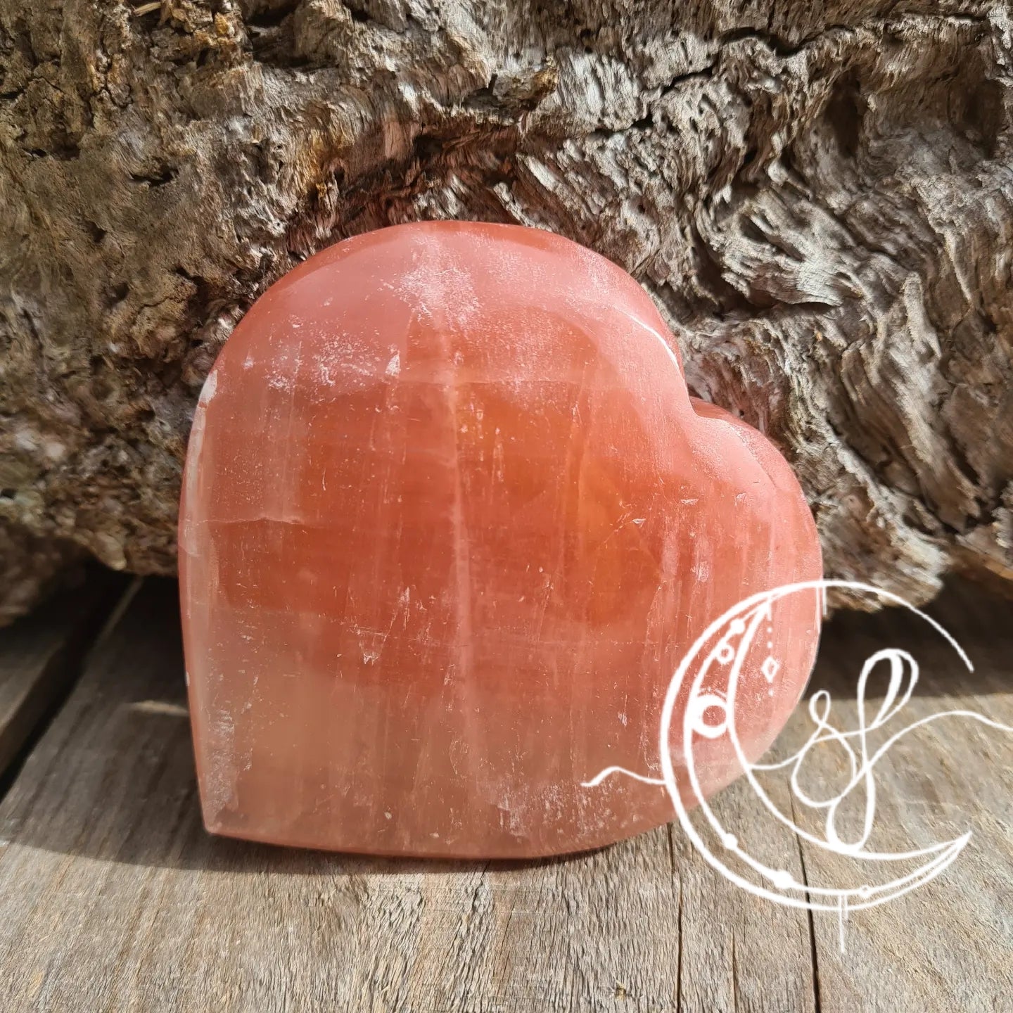 Rose Calcite Heart C