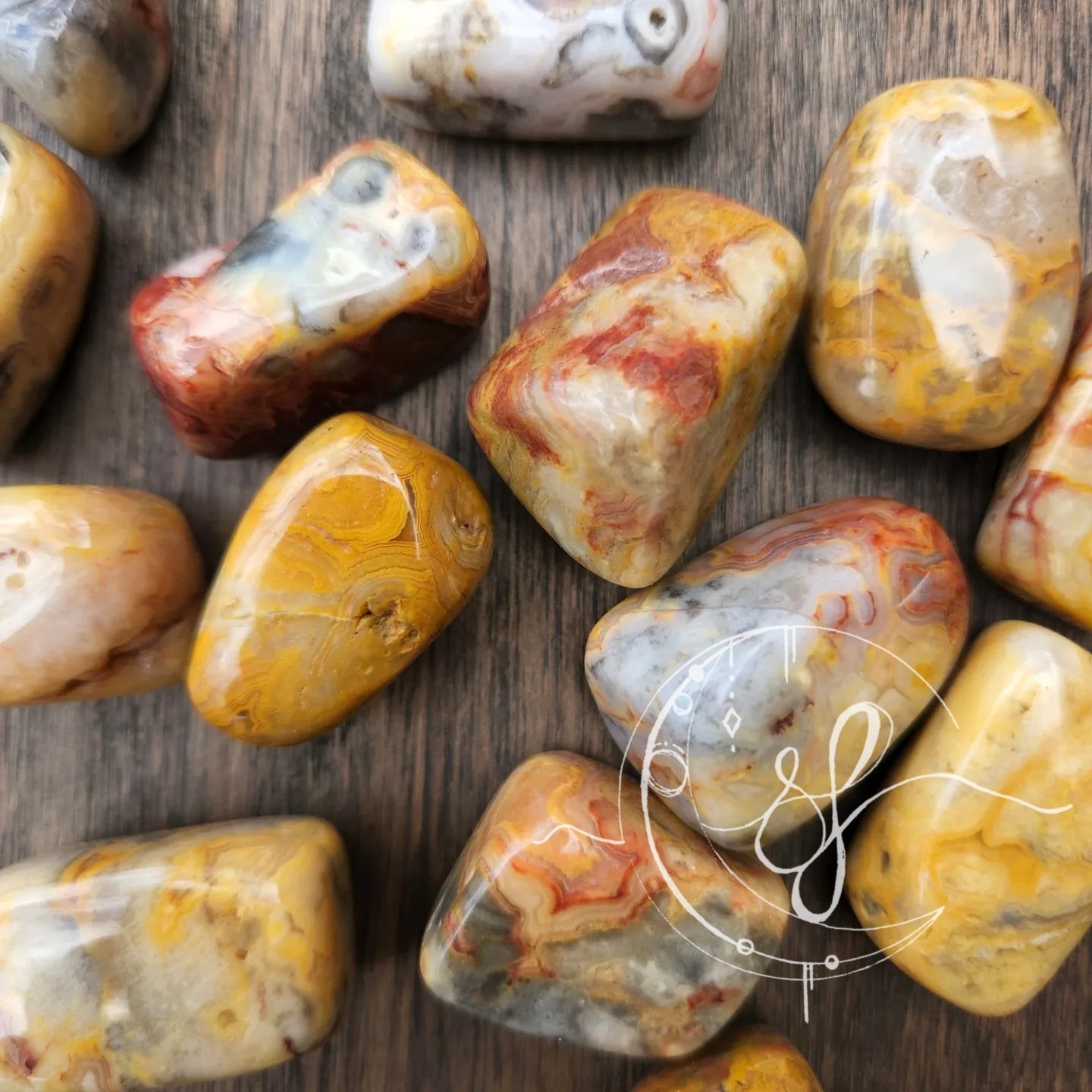 Crazy Lace Agate Tumbles