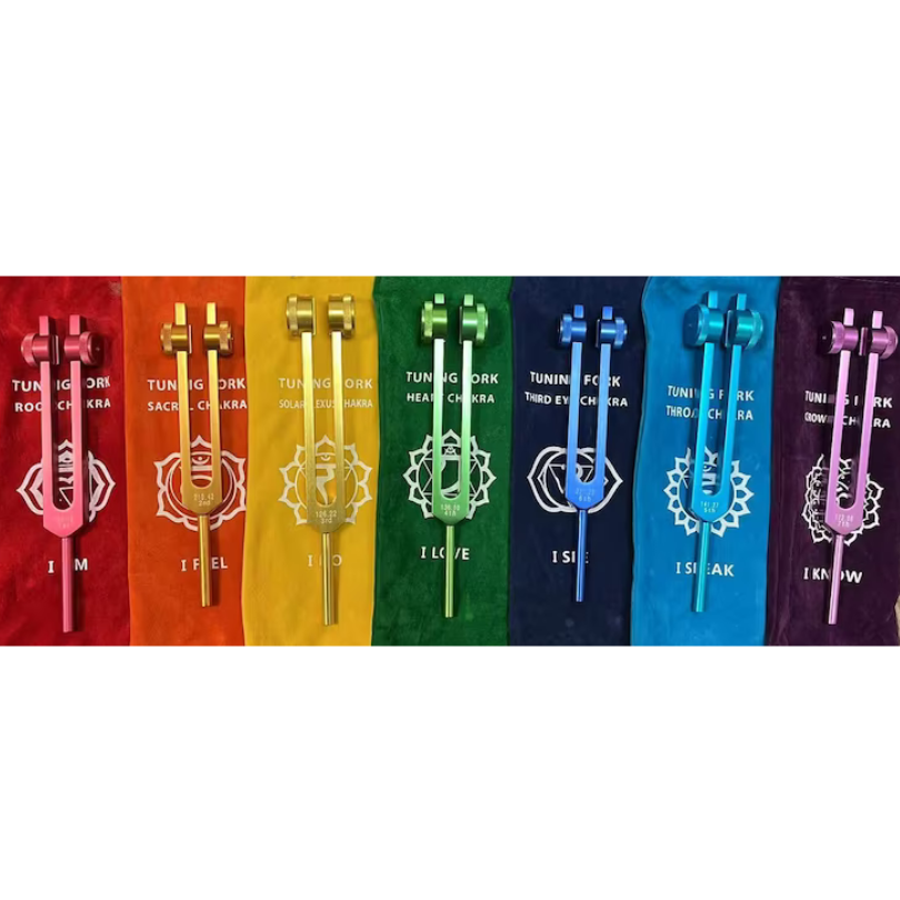Complete Chakra Tuning Fork Set