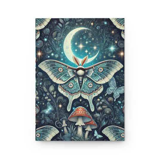 Lunar Whispers Hardcover Journal - Diary of Magic & Moonlight