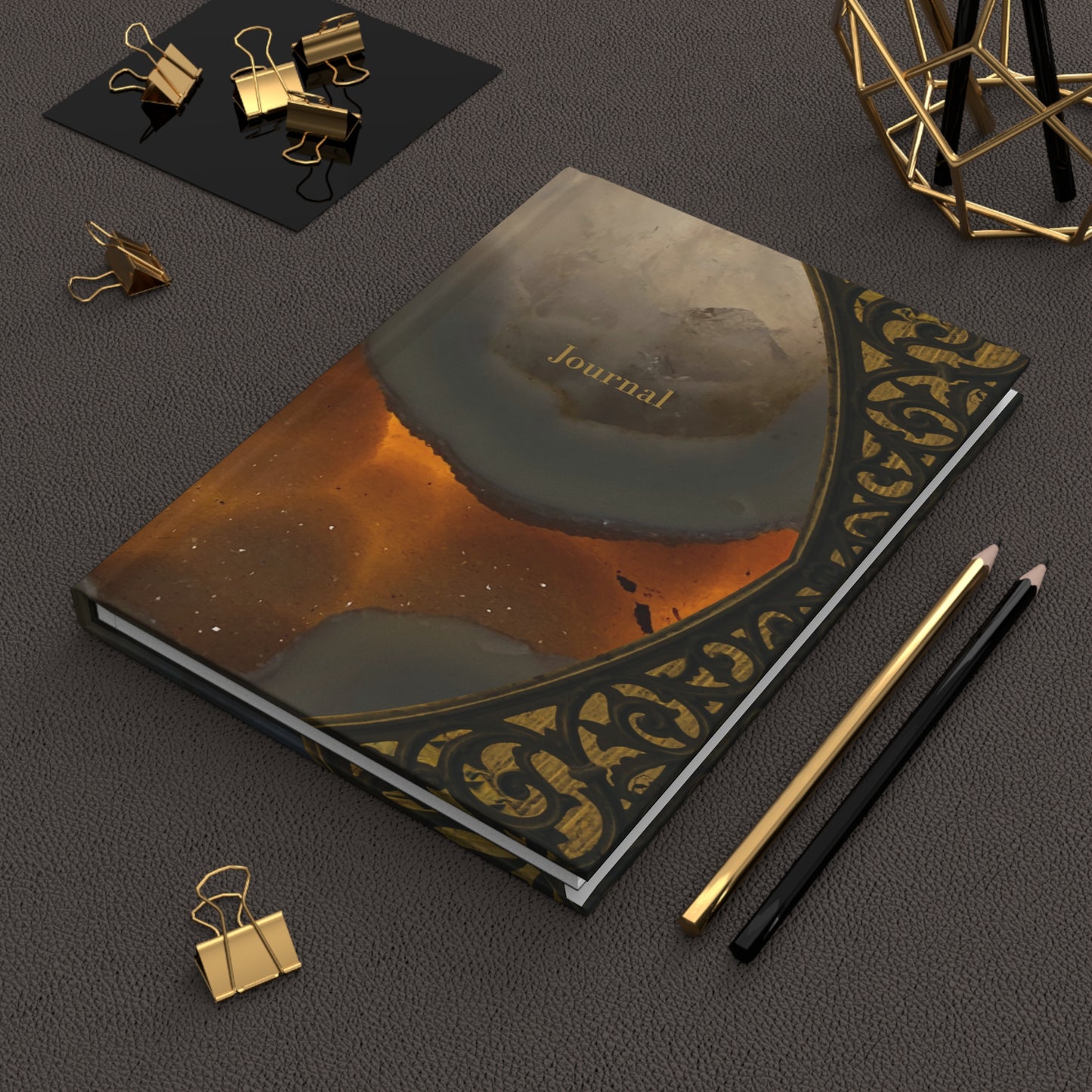 Elegant Hardcover Journal with Gold Accents - Perfect for Writing, Planning, and Gift Giving
