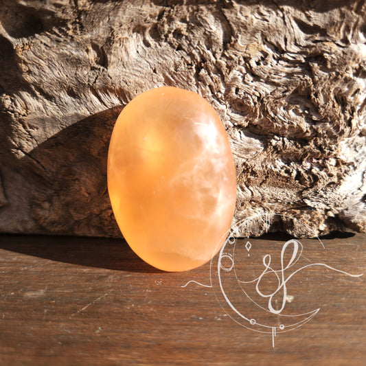 Honey Calcite Palm D