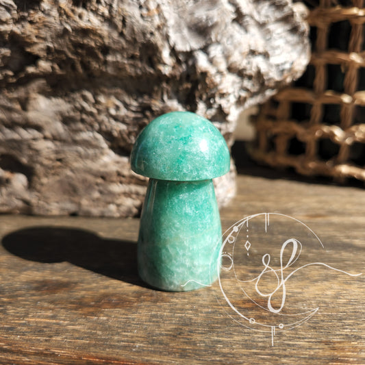 Green Adventurine Mushroom B