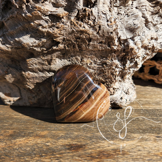 Chocolate Calcite Heart A