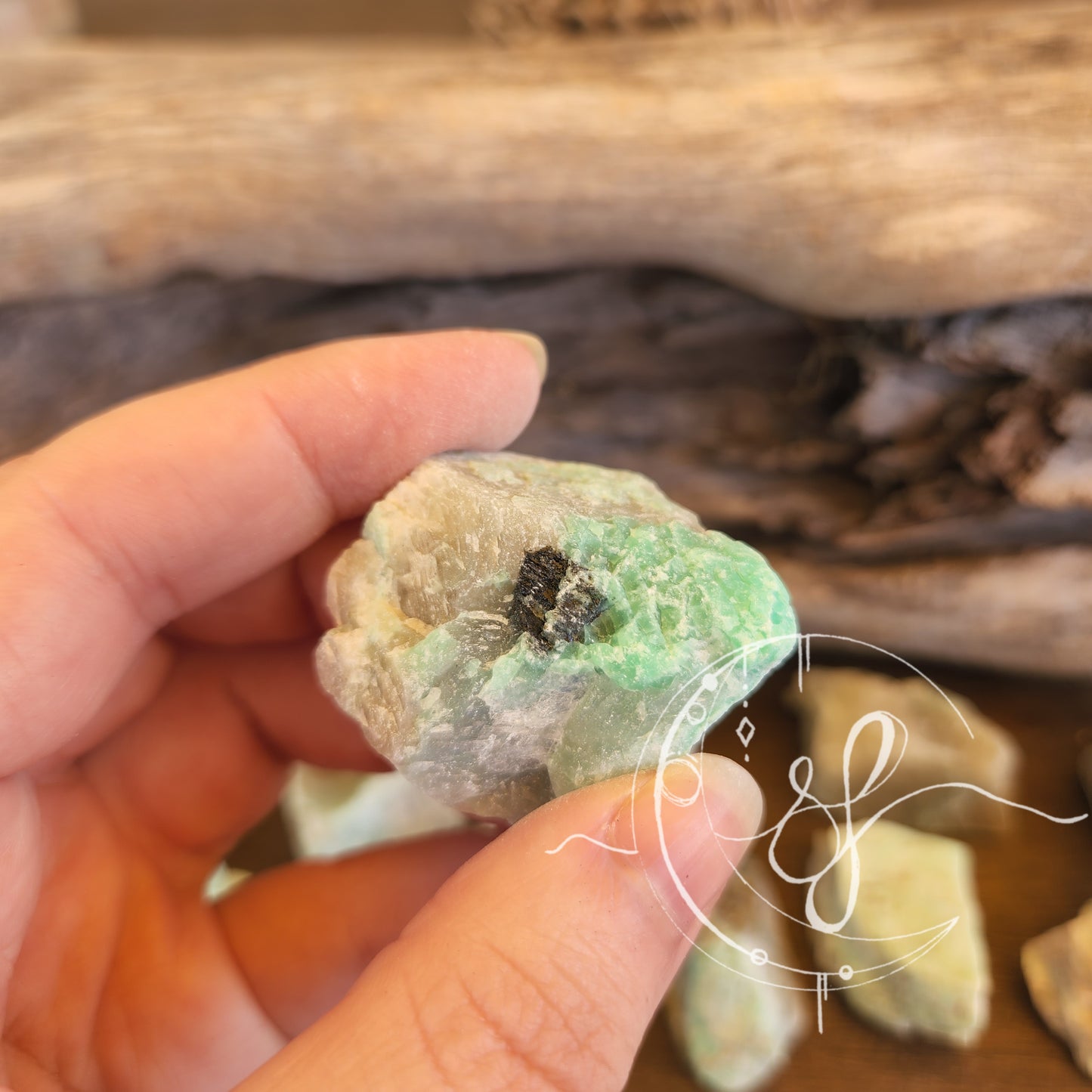 Green Moonstone Raw