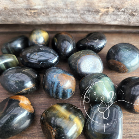 Blue Tiger Eye Tumble