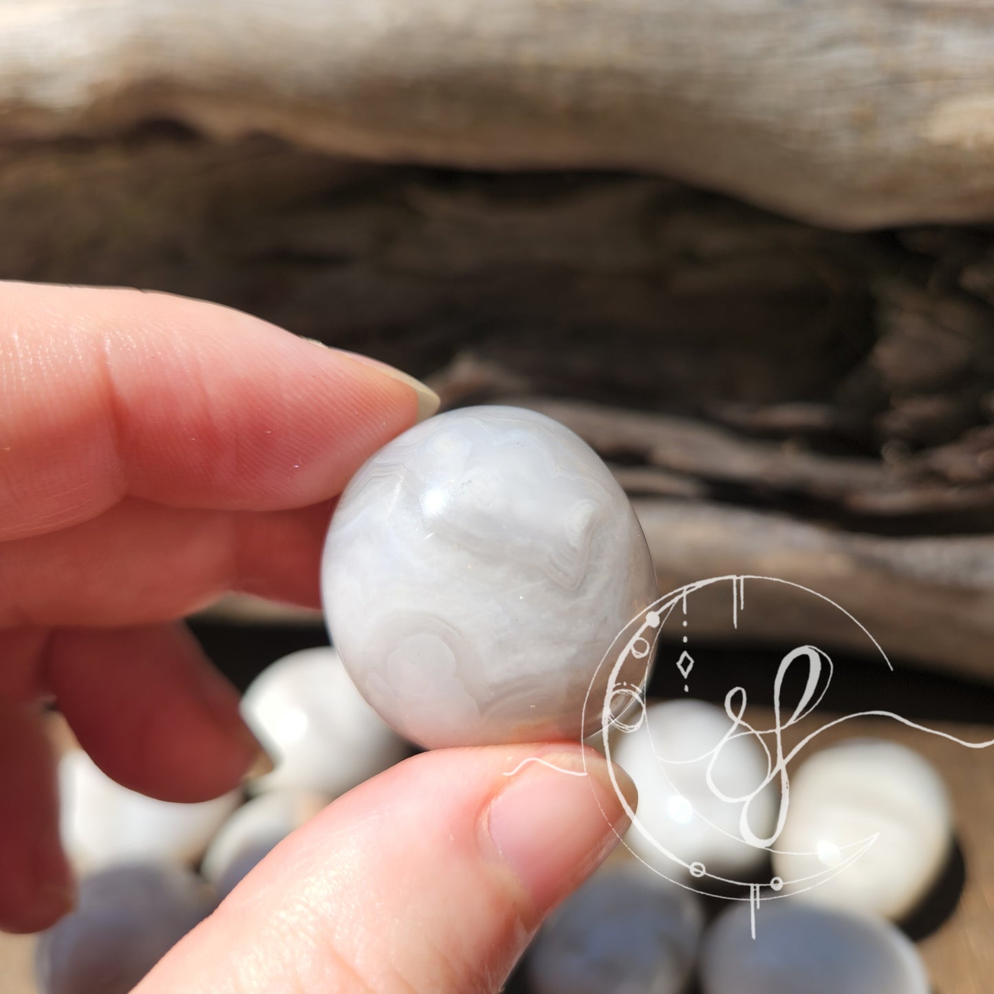 White Agate Tumble