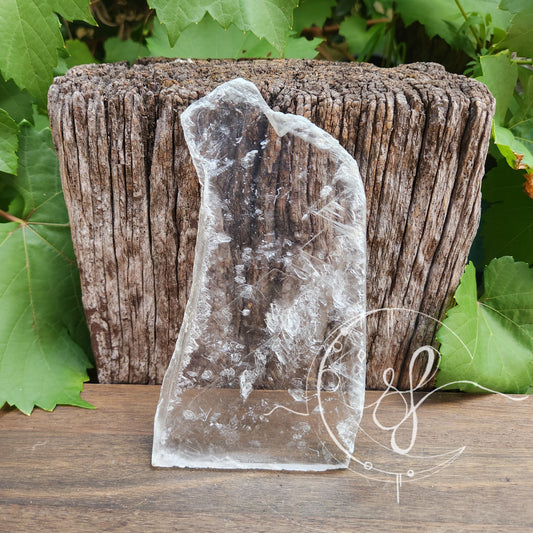 Selenite slab charging plate satin spar She Fire