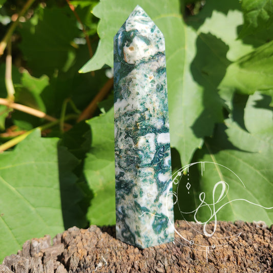 Moss agate point she fire