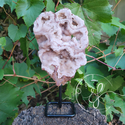 Pink Amethyst stand She Fire