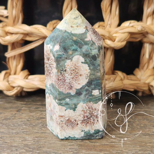 Green Flower Agate F