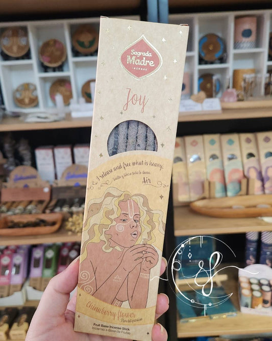 Sagrada Madre Joy Incense, Chinaberry Flower scent, fruit-based incense sticks