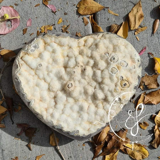 Orca Druzy Agate Heart