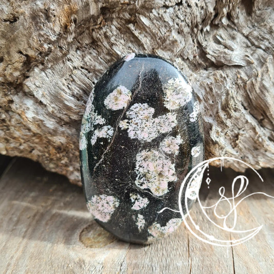 Marshmallow Rhodonite Palm D