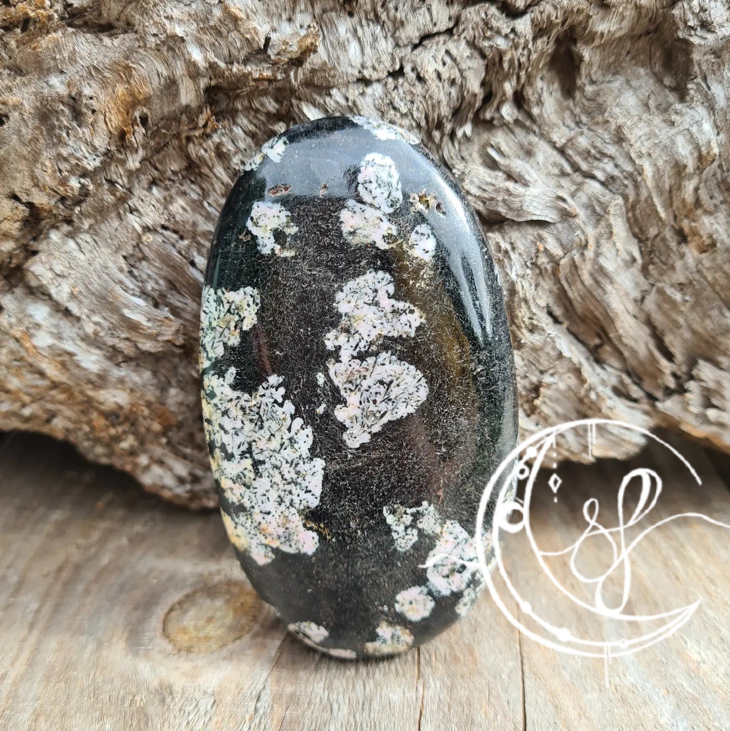 Marshmallow Rhodonite Palm B