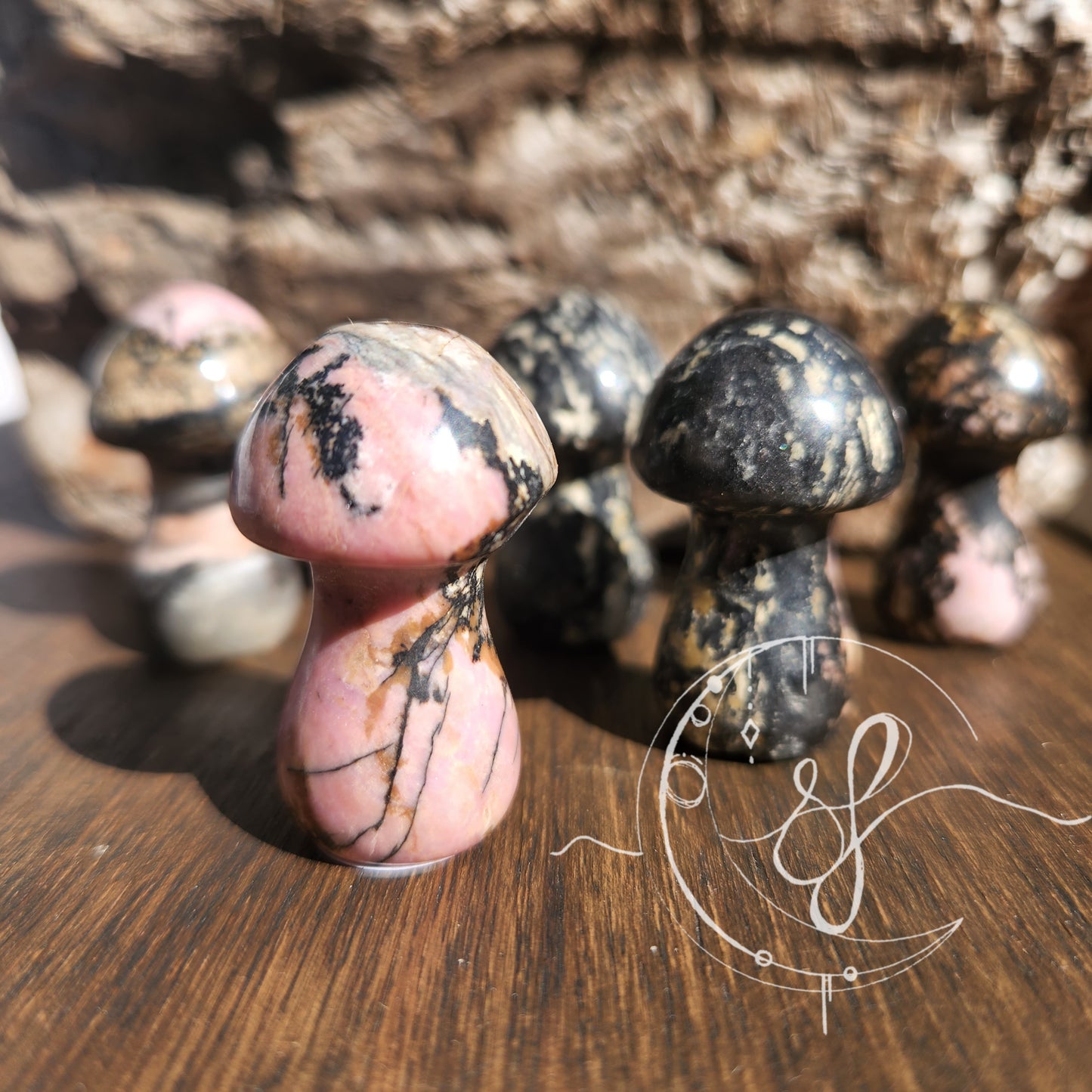 Rhodonite Mushroom