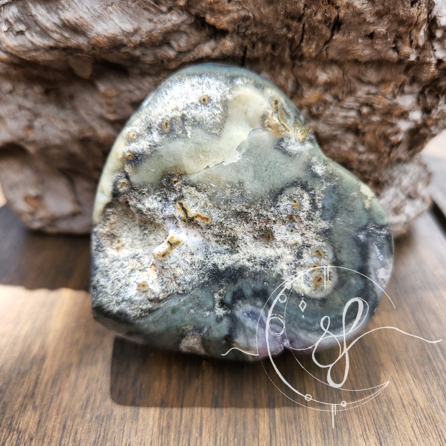 Uraguay Agate Amethyst Druzy Heart U
