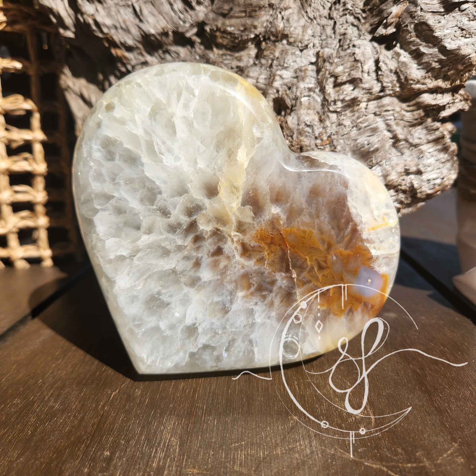 Agate Druzy Heart 